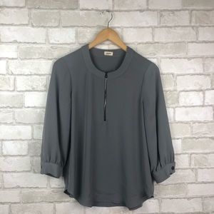 L'AGENCE Gray Blouse Size 4